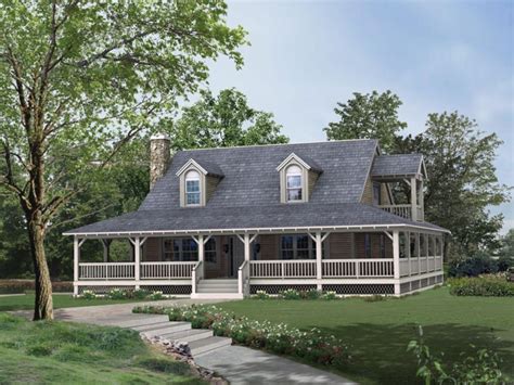 Southern houses provide spacious, airy living areas with high ceilings and large front porches. Ranch House Plans Wrap Around Porch Lovely 100 House Plans ...
