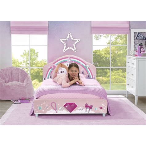 Delta Children Princess Upholstered Twin Bed Pink And Reviews Wayfair