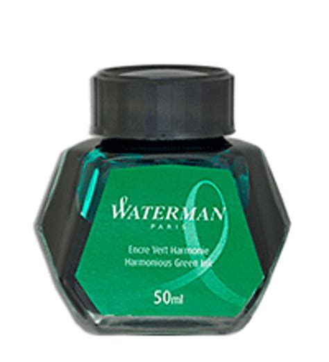 Waterman Fountain Pen 50ml Bottle Ink Harmonious Green Pengallery