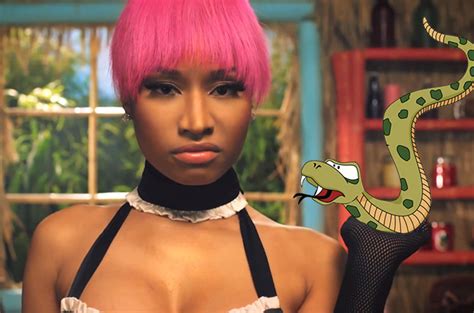 Nicki Minajs Anaconda Video With Actual Cartoon Anacondas