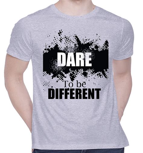 Buy Creativit Graphic Printed T Shirt For Unisex Dare Tshirt Casual