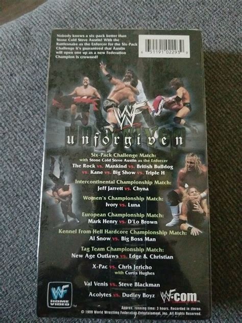 WWF - Unforgiven 1999 (VHS, 1999) for sale online | eBay