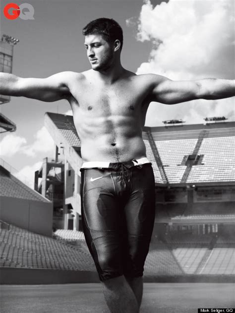 Tim Tebow S Sexy Jesus Pose For Gq Gets Controversial Photos Video Huffpost Sports