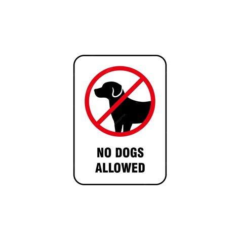Premium Vector | No dogs allowed sign