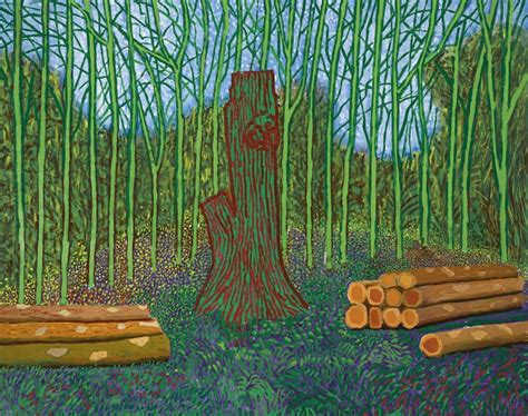 David Hockney Arranged Felled Trees