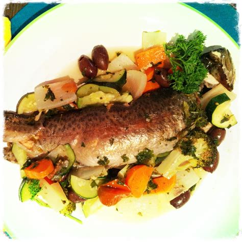 Mediterranean Baked Rainbow Trout One Pan Dinner Easy And Delicious