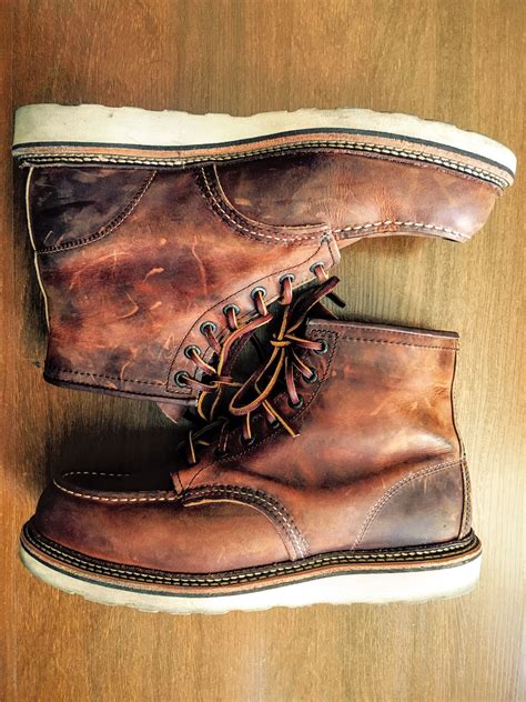 Jf20red Wing Shoes 1907 Classic Moc Toe Copper Rough And Toughcheap Onlinefhadocstreamng