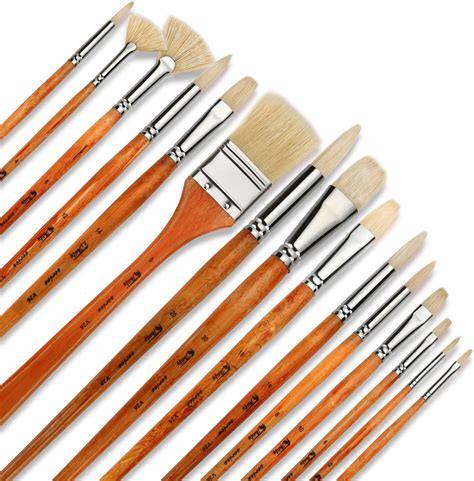Artify 15 Pcs Professional Paint Brush Set Perfect For Oil Painting With A Free Carrying Box