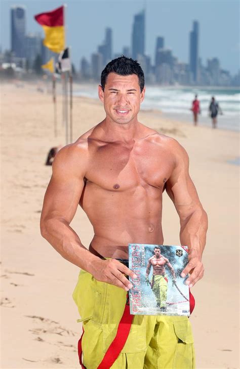 hot stuff gold coast s jeff leech makes cover of australian fireman s calendar for third year