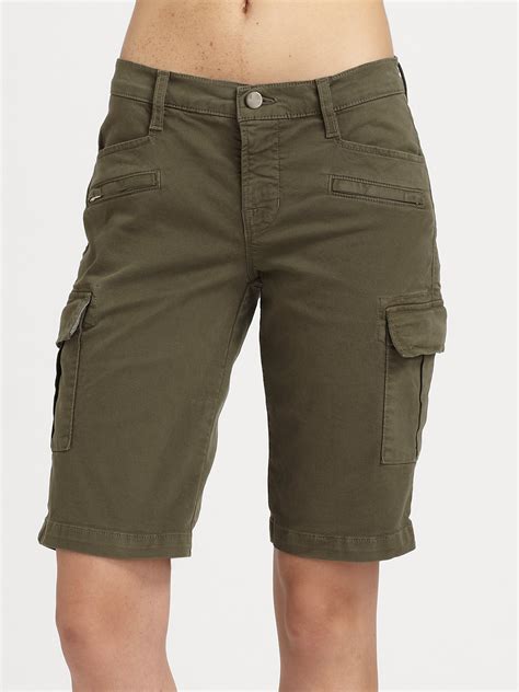 J Brand Military Cargo Shorts In Khaki Vintage Lyst