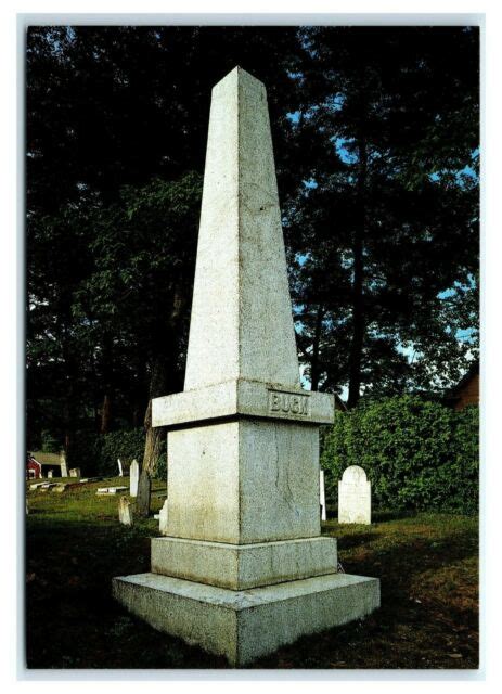 Postcard The Witchs Curse Monument Of Colonel Jonathan Buck Maine Me