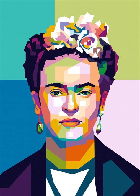 Frida Kahlo Mexican Paint Pop Art Poster Print Metal Posters