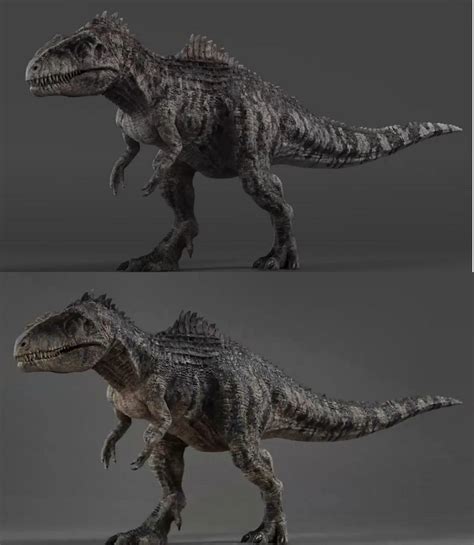 The Giganotosaurus From The Prologue And The Giganotosaurus From Biosyn Rjurassicworld