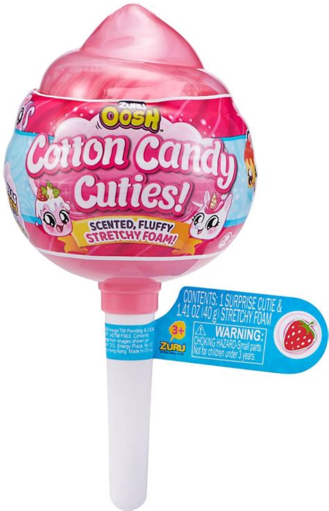 Oosh Cotton Candy Cuties Stretchy Foam Series 1 Medium Pop Pink Mystery