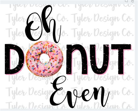 Oh Donut Even Sublimation Clip Art Stock Photo Funny Pink Sprinkle