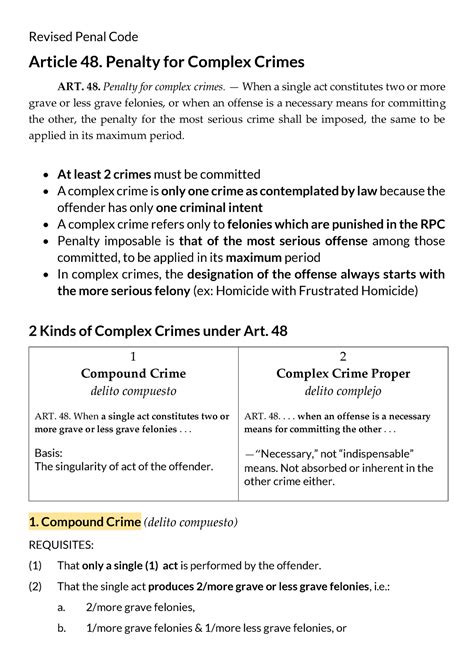Share Article 48 Complex Crimes Rpc Revised Penal Code Article 48