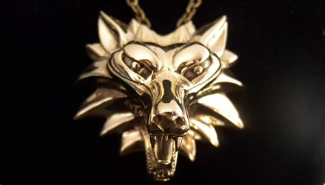 The Witcher Wolf Medallion Geralt Of Rivia By Laculladellafenice