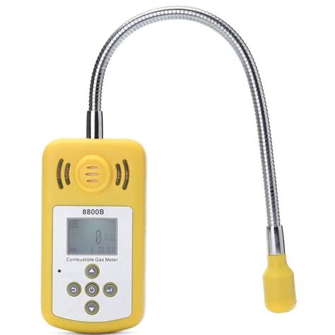 Sensitive Digital Combustible Gas Natural Gas Methane Leak Detector Analyzer With Sound Light
