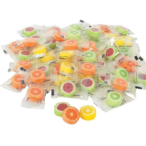 Fun Express Hard Candy Fruit Slices Edibles Hard Candy Sweet