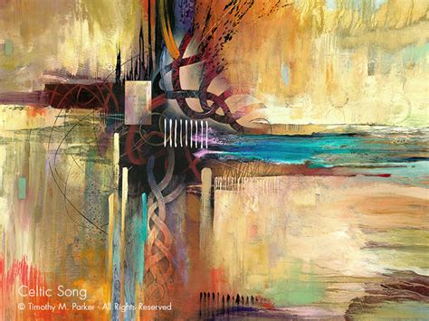 Celtic Song Abstract Fine Art Print Free Shipping
