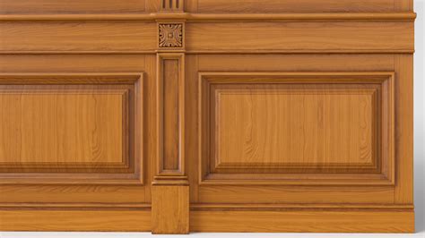 Wooden Panel 02 06 3d Model Cgtrader