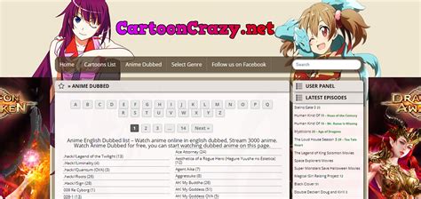 Cartoon crazy is a popular website for streaming cartoons and other content. Cartoon Crazy Anime Dubbed