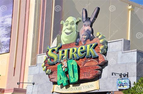 Shrek 4 D Film In Universal Studios Florida Editorial Photography