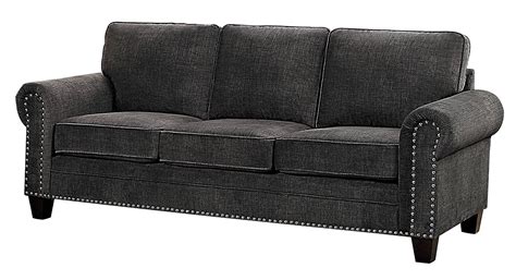 3.8 out of 5 stars with 124 ratings. Cornelia Rolled Arm Sofa with Nail Head Accent Polyester ...