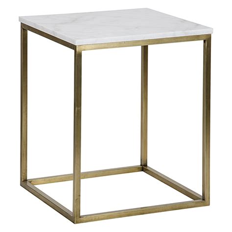 Noir Manning Side Table Side Table Marble Top End Tables Brass Side