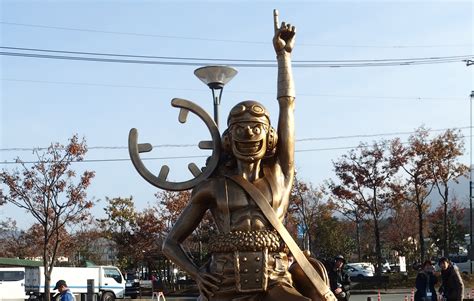 One Piece Statues In Kumamoto Prefecture 道の駅 阿蘇