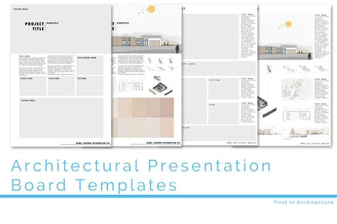 Template Architecture Presentation Board Architecture Presentation