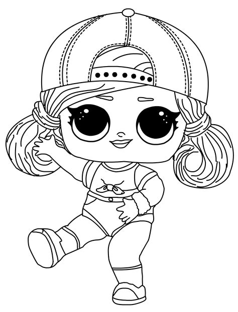 Lol Coloring Page Cute Printable Surprise Dolls Color Coloring Home