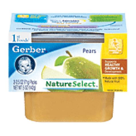 Gerber 1st Foods Baby Foods Pears 25 Oz 2pk Stage 1 Food Baby