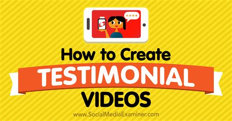 The easiest way to make your testimonials less sugary and more credible is to focus on details. How to Create Testimonial Videos : Social Media Examiner