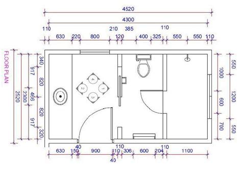 Whatever the size of your bath, keep in mind that the more walls that contain plumbing pipes, the higher the price tag. Autocad 2D bathroom floor plans - Graphic Design Courses