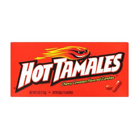 Hot Tamales Cinnamon Flavored Chewy Candy 5 Oz