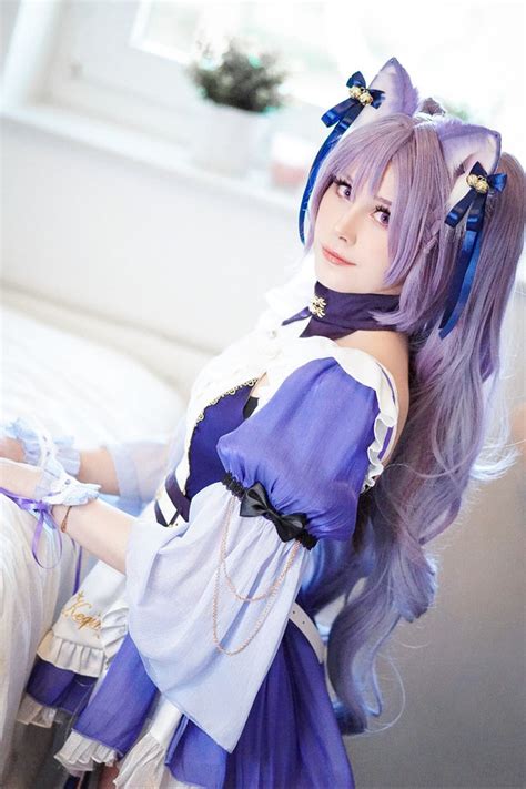 keqing maid cosplay hd photoset ♥ inori 15 hd photos of my keqing maid cosplay ~ the support