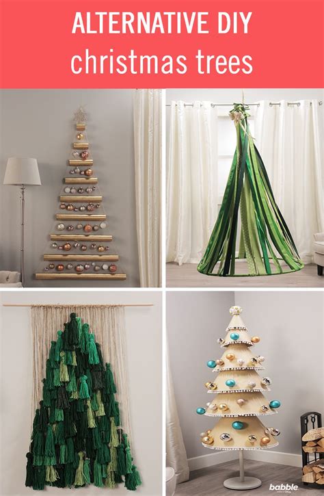 Domates tube diy best diy craft ideas. Get in the holiday spirit with these alternative DIY Christmas Trees! From using ribbons to ...