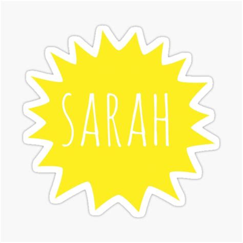 Sarah Name Sister Sticker For Sale By Boba2002 Redbubble