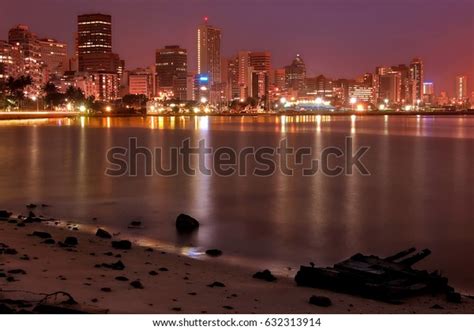 Durban South Africa Long Exposure Night Stock Photo 632313914