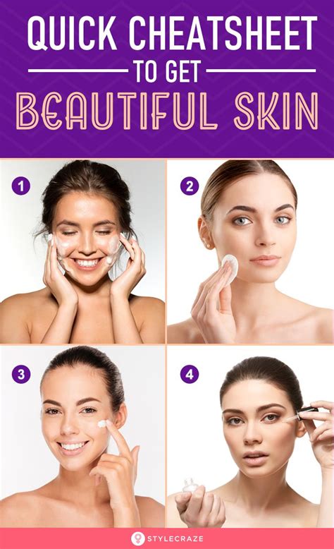 Quick Cheat Sheet To Get Beautiful Skin Beauty Hacks That Actually