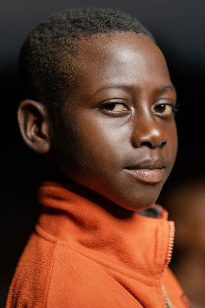 Free Photo Portrait Little African Boy