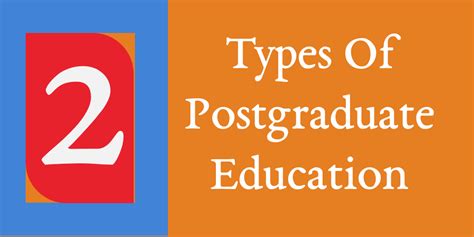 Two Types Of Postgraduate Education
