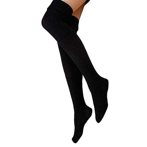 1 Pair Fashion Hot Women Stockings Warm Solid Thick High Over The Knee