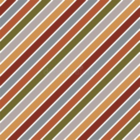 Diagonal Stripes Seamless Pattern Stock Vector Illustration Of