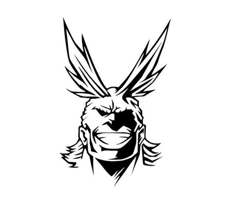 My Hero Academia All Might Car Laptop Window Sticker Decal Etsy
