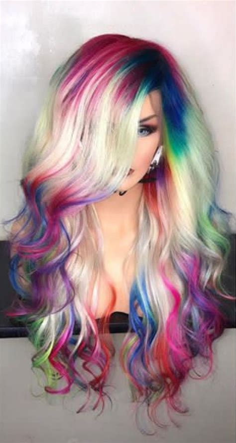 Untitled Multi Colored Hair Types Of Hair Color Hair Styles