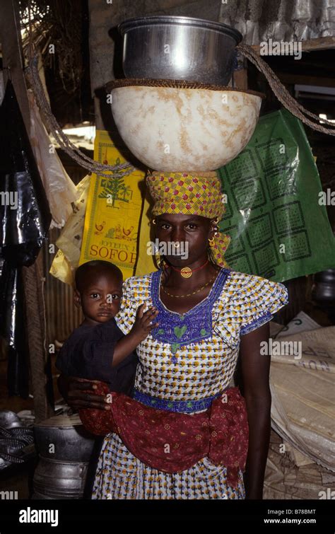 Tortiya Cote Divoire Ivory Coast A Fulani Mother And Child