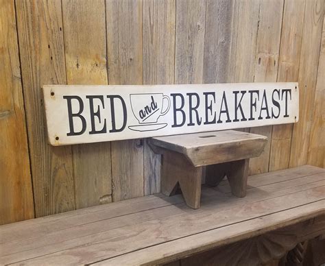 Bed And Breakfast Rustic Wood Sign Kitchen Cabin Lodge Etsy