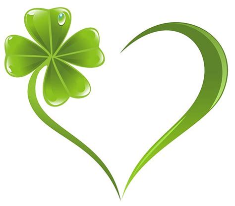 Fourleaf Clover Clover Tattoo Heart Plant For St Patricks Day 550x483